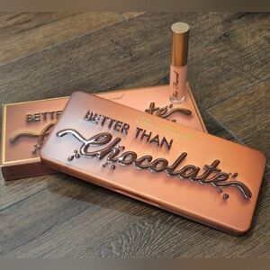NEW Too Faced Better Than Chocolate Eyeshadow Palette & Lip Gloss
